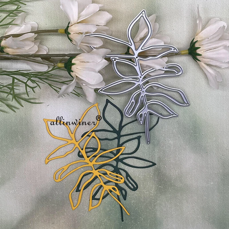 Металлические трафареты для украшения листьев скрапбукинга декоративное