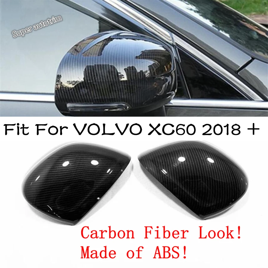 

Lapetus Side Door Rearview Mirror Protection Housing Cover Trim 2 Pcs Fit For Volvo XC60 2018 - 2021 ABS Accessories Exterior
