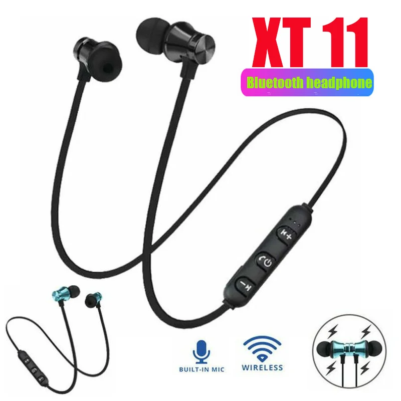 Магнитные Беспроводные спортивные наушники XT11 для бега гарнитура BT 4 2 с