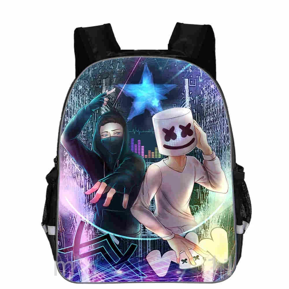 Game DJ Marshmello Prints Backpack For Teens Children Casual Knapsack Travel Bags Kids Anime School bag Mochila |