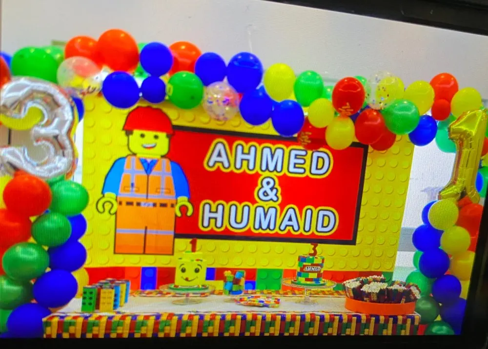 custom building blocks emmet colorful birthday photography backgrounds computer print party photo backdrop decorations free global shipping