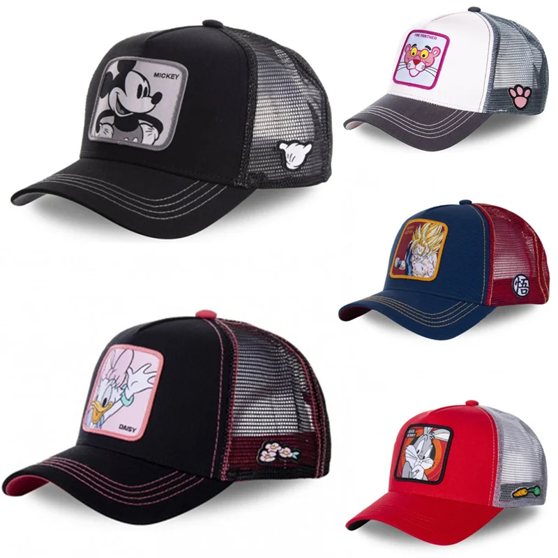 Бейсболка для мужчин и женщин брендовая хлопковая кепка с мультяшным принтом