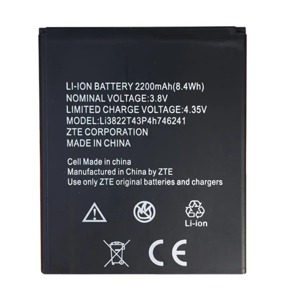Li3822T43P4h746241 2200 мАч для ZTE Blade A465 A475 Высококачественная сменная батарея | Мобильные
