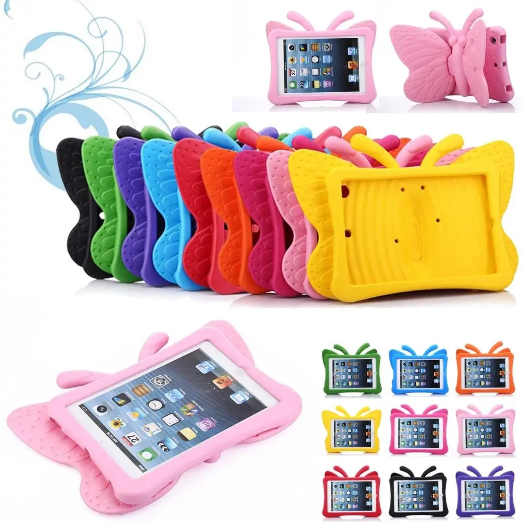 

Kids EVA Shockproof Case for iPad Mini 1 2 3 4 5 6 7.9" Cartoon Butterfly Stand Tablet Cover for iPad Mini4 Kids Safe Cases #S