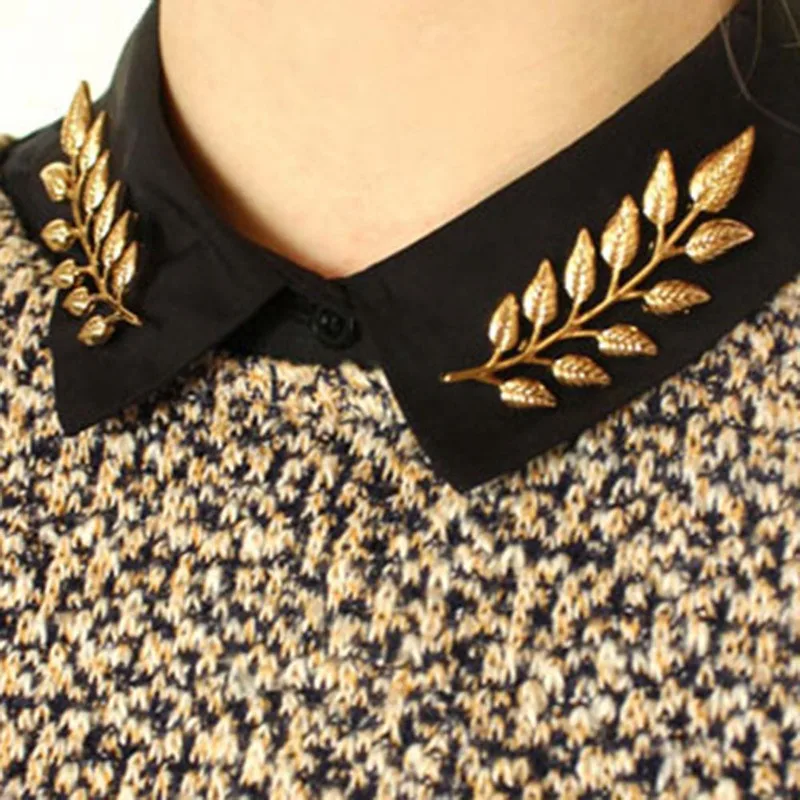 Новое поступление 2 шт унисекс для мужчин женщин набор брошь воротник костюм