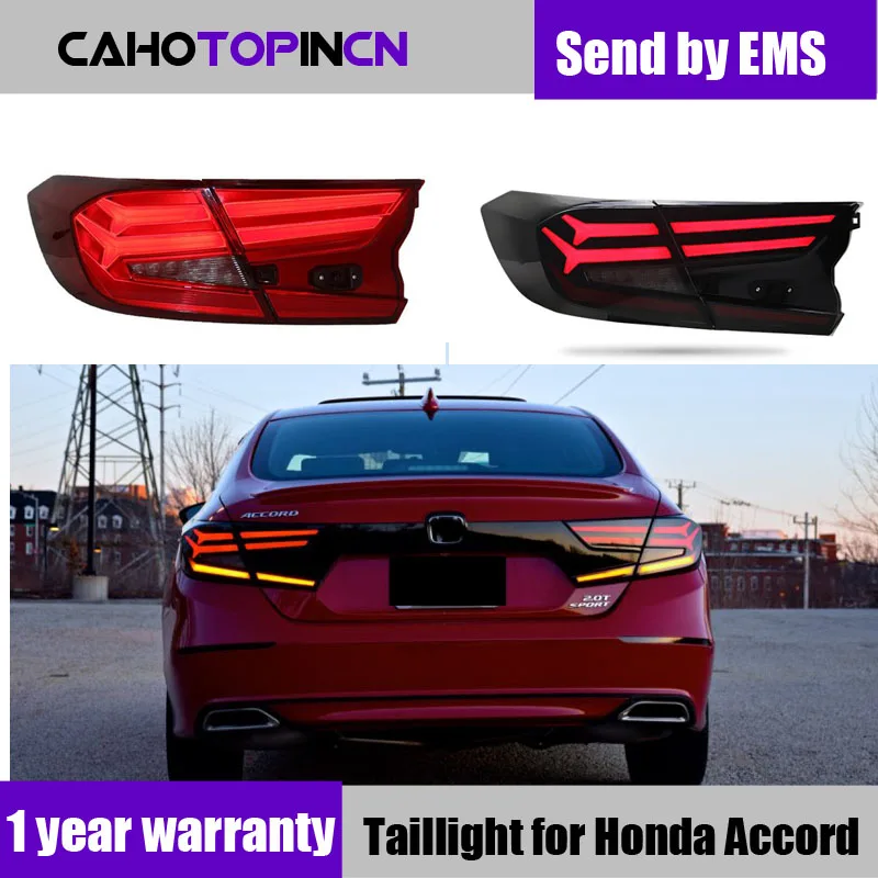 Автомобильный Стайлинг фонарь задние фонари для Honda Accord 2018 2019 задний LED DRL +