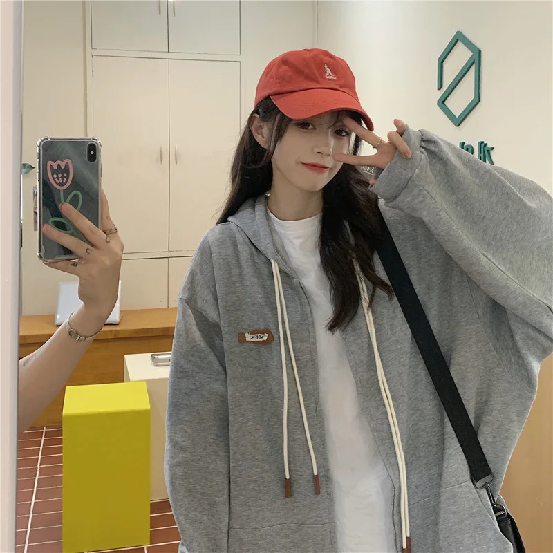 Стильное свободное Женское пальто с капюшоном | Женская одежда