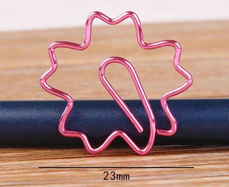 100 шт Сакура бумажный зажим мультфильм завод | Канцтовары для офиса и дома