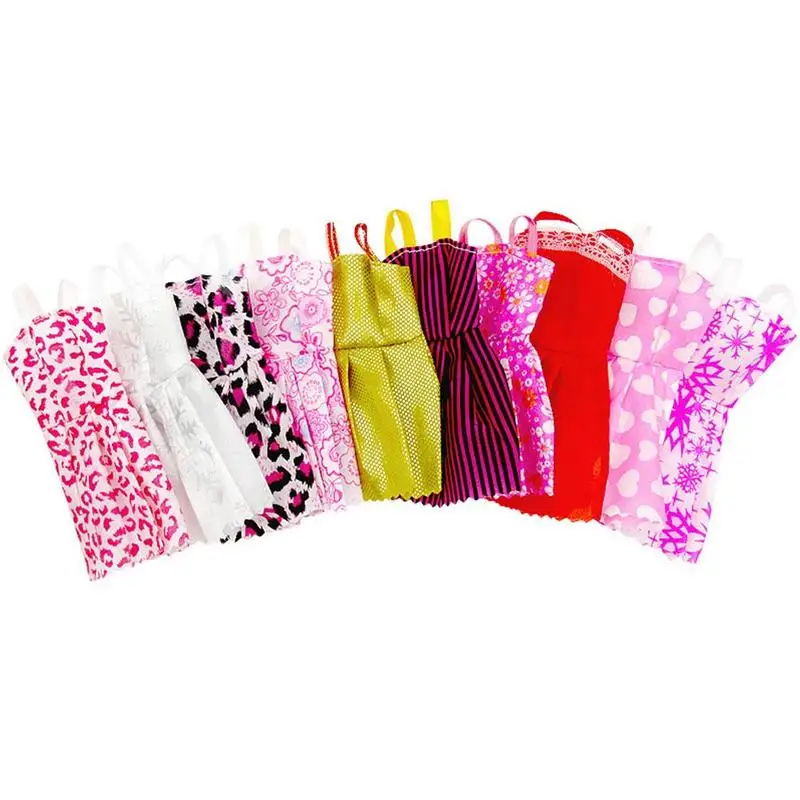 

Doll Accessory Pack 10 Piece Skirt Set Doll Decoration Clothes