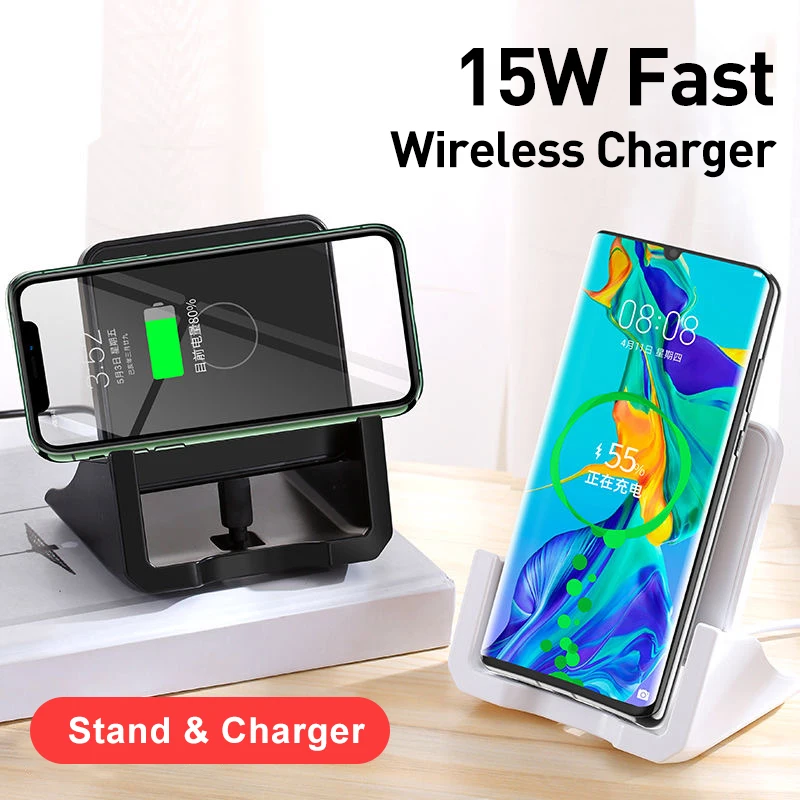 10 Вт 15 Быстрое беспроводное зарядное устройство QI для iPhone 11 Pro 8 X XR XS Max USB Samsung Xiaomi |
