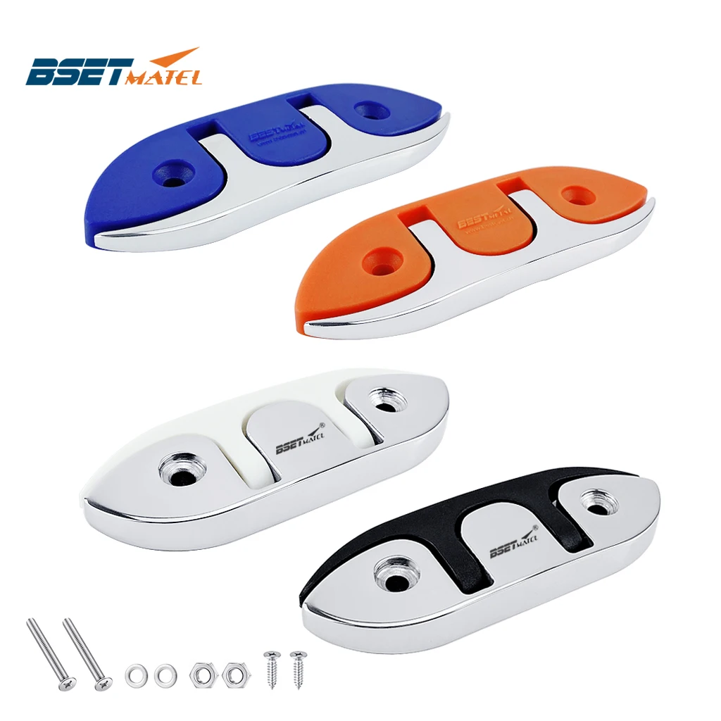 

120mm Sailboats Flip Up Folding Pull Up Cleat Dock Deck Boat marine Kayak hardware Line Rope mooring Cleat accessories