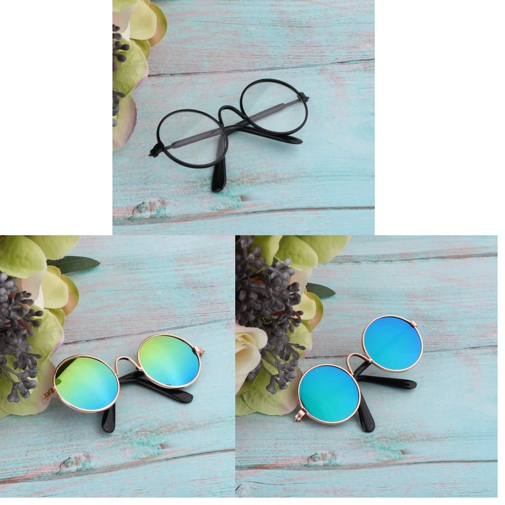 

1/6 Multicolor Round Frame Glasses Sunglasses Goggles For Blythe Doll Or Toy