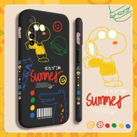 for realme x x lite xt x2 pro x3 super zoom case with cartoon little monster pattern back cover fall prevention casing