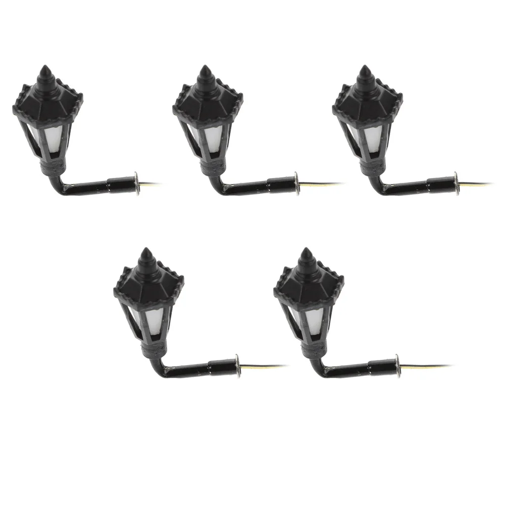 

5Pcs Wall Lamp Models European Style Mini Lamps Adorable Microscopic Lamp Decors