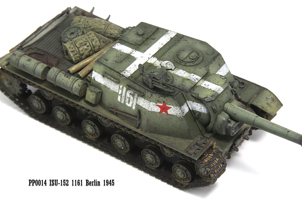 

1:72 Isu 152 Heavy Assault Gun 1161 Berlin 1945 Die Casting Diorama Finished Product Model Children Toys Kit
