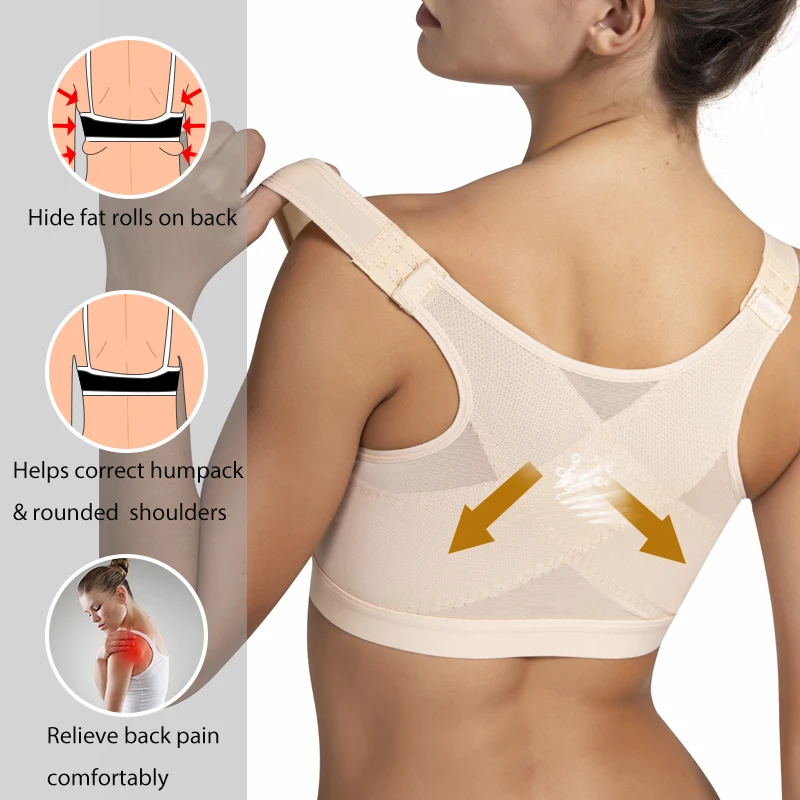 Женский спортивный бюстгальтер KIWI RATA для йоги ударопрочный с перекрестной