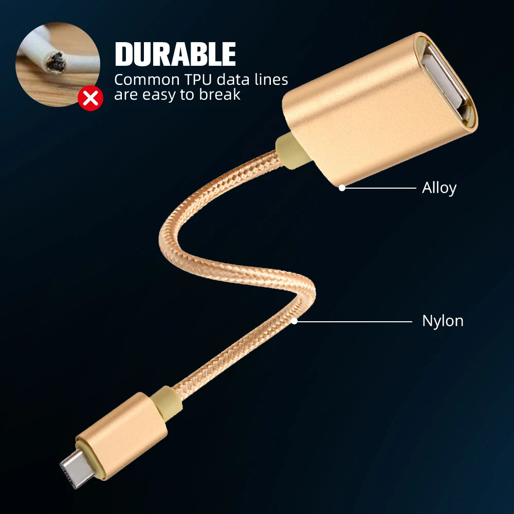 Кабель-адаптер FONKEN type C-USB OTG для samsung Galaxy Note 9 Xiaomi 8 huawei Mate20 MacBook mouse Gamepad Tablet PC USB OTG