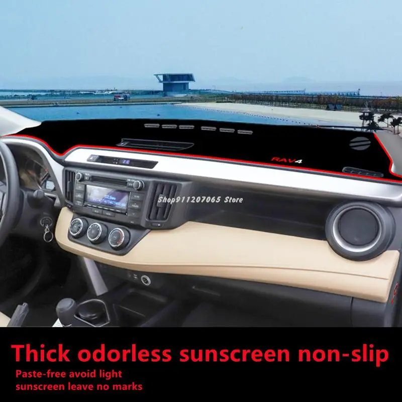 

For 20 Toyota Rongfang Rav4 Car Dashboard Cover Mat Pad Dashmat Avoid Light Pad Sun Shade Instrument Panel Carpets Accessories