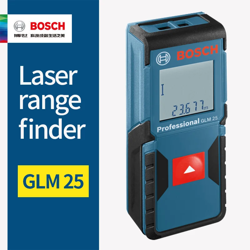 BOSCH лазерный дальномер 25/30/40/50/70/80/250 метров электронный инфракрасный объем номер линейка Высокоточный измерительный прибор - Цвет: GLM25