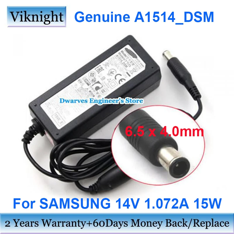 Cargador de corriente alterna para Monitor lcd Samsung, fuente de alimentación de 14V, 1.072A, para Samsung A1514-EPN a1514 _ DSM S19F350HN S19A300B