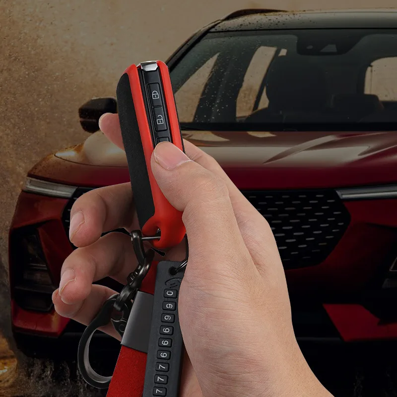 Пластиковый + кожаный чехол для автомобильного ключа Mazda 3 Alexa CX4 CX5 CX8 2019 2020 с