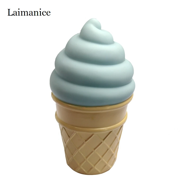 Спальня свет Новинка 3D мороженое ночные светильники Настольная Светодиодная