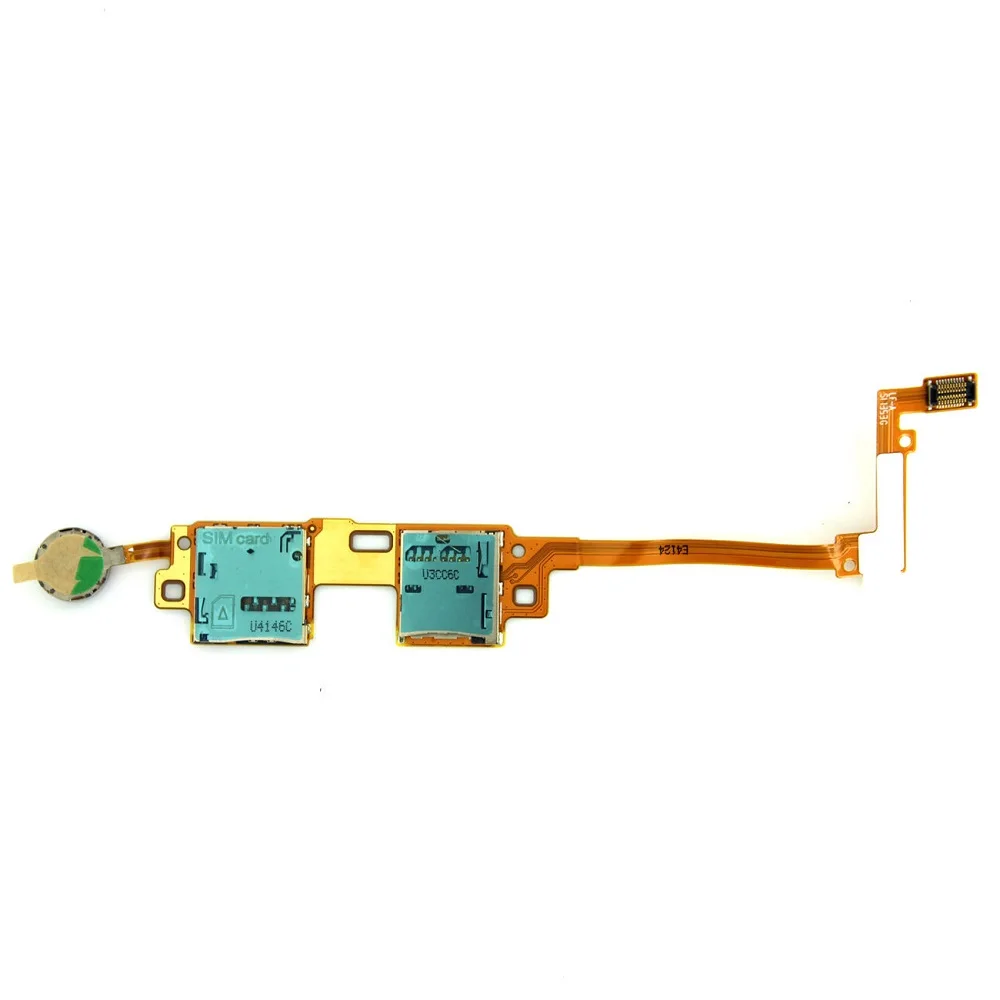 Гибкий кабель с вибрационным двигателем для Samsung Galaxy Note 10 1 2014 Φ P601 P605 SIM MicroSD слот