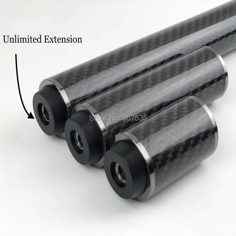 Carbon Fiber Unlimited Cue Extension for Uni Loc Quick Release 5cm/10cm/20cm(optional) | Спорт и развлечения
