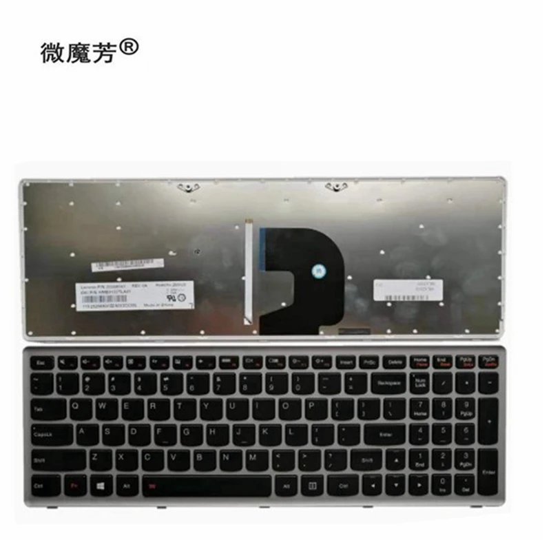 QH английская клавиатура для ноутбука Lenovo Z500 Z500A Z500G P500 P500A с подсветкой