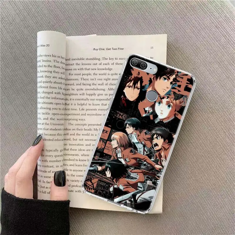 

Anime Attack on Titan Phone Cover For Huawei Honor 20 10 9 8 7 9X 8X 7X 8A 7A 8S 7S Lite Pro 20i 10i Y9 Y7 Y6 Y5 2019 V20 V30 Ca