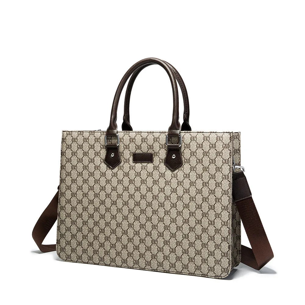 

2021 новый модный большой портфель, дизайнерская деловая сумка для ноутбука для мужчин, рабочие сумки высокого качества, мужская сумка на пле...