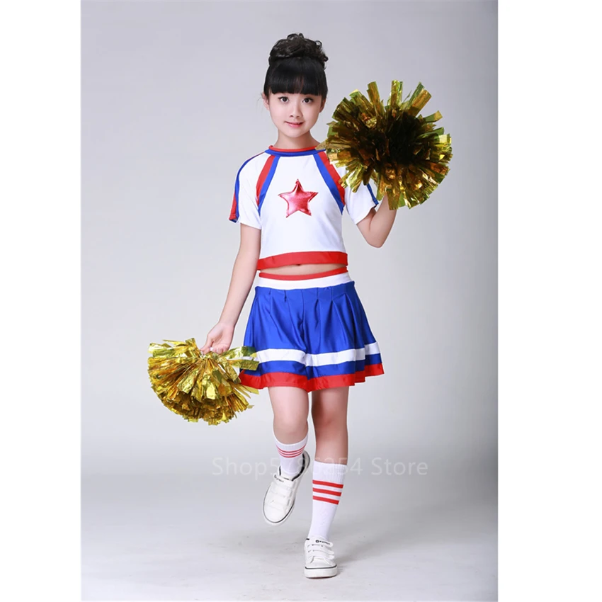 Костюм с юбкой и плиссировкой для девочек соревнований по аэробике |