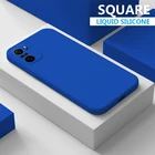 Модный квадратный жидкий силиконовый чехол для телефона Xiaomi Redmi K40 9A 9T Note 11 Pro Plus 10 10S 9 9S 8 7, Защитная крышка с полным покрытием объектива