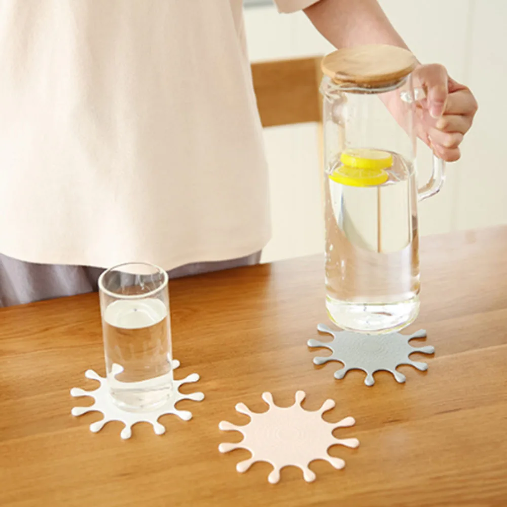 

Crown Coaster Insulation Pad Table Mat Anti-scalding European Milk Pad Simple Silicone Creative Non-slip Home