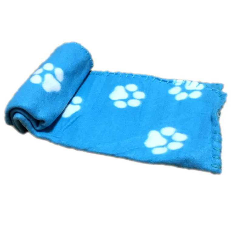 

Pet Dogs Cats Bed Mat Blanket Soft Winter Warm Fleece Paw Print Design Pet Puppy Bed Sofa Pet Product Cushion Cover Towel