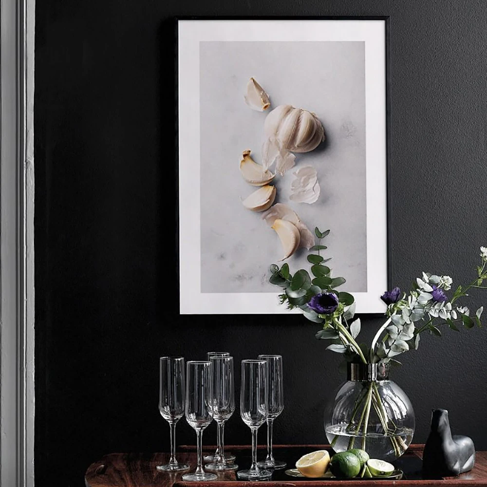 Картина на холсте с изображением фруктов зимних вишен чеснока фигового дерева