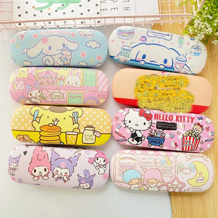 Sanrio hello kitty милый Коричный чехол мелодия Kuromi Желейный мультяшный ящик для