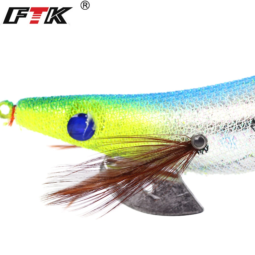 Светящиеся крючки FTK приманка рыболовная креветка искусственная пластиковая