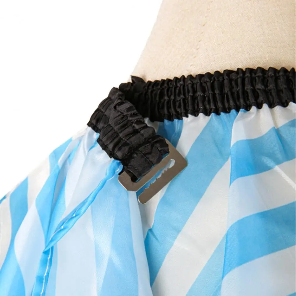 Накидка для парикмахерской из эластичного полиэстера в полоску | Красота и