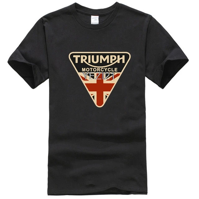 Craked Union Jack Triumph мотоциклетная рубашка Великобритания одежда с флагом Мужская