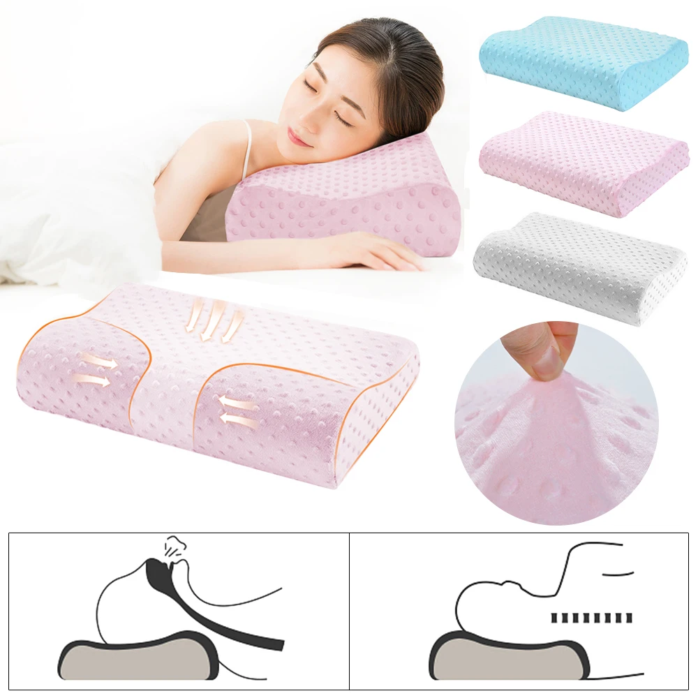 Подушка из пены с эффектом памяти 3 цвета Ортопедическая подушка латексная для