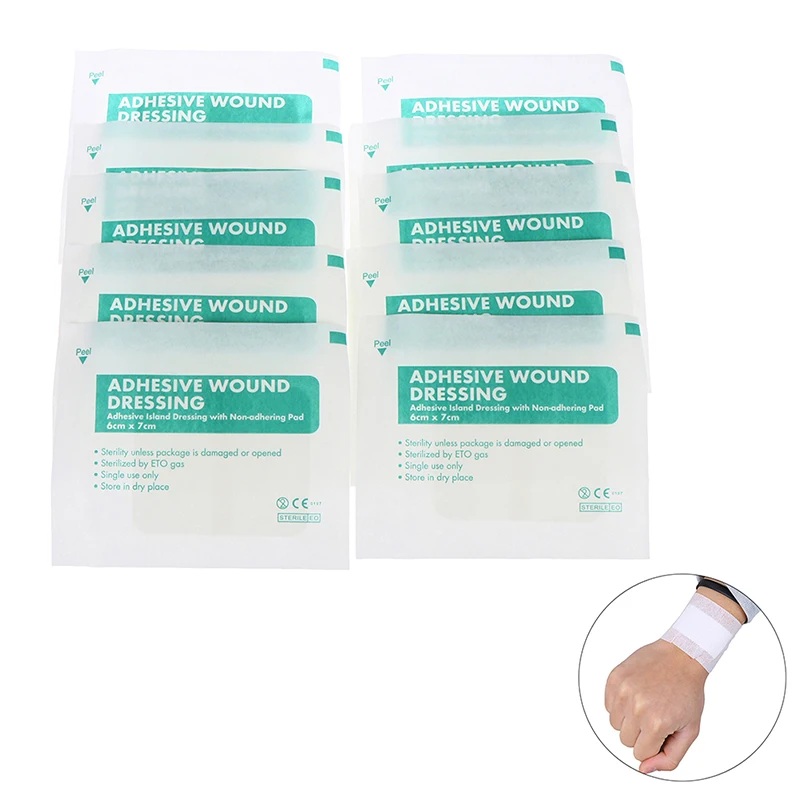 

Large Size Medical Band-Aids First Aid Adhesive Hemostasis Plaster Disposable Non-Woven Wound Care Accessories Gauze Bandages