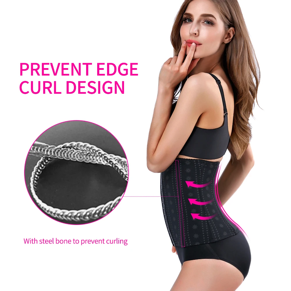 Женские Для Похудения Body Shaper регулируемый 3 ряды крючков талии тренер