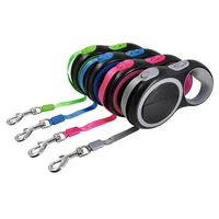 automatic extending dog leash rope long strong pet leash for large dogs durable nylon retractable big dog walking leash leads
