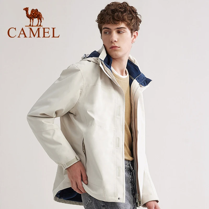CAMEL Женская и мужская осенне зимняя водонепроницаемая куртка сохраняющая тепло