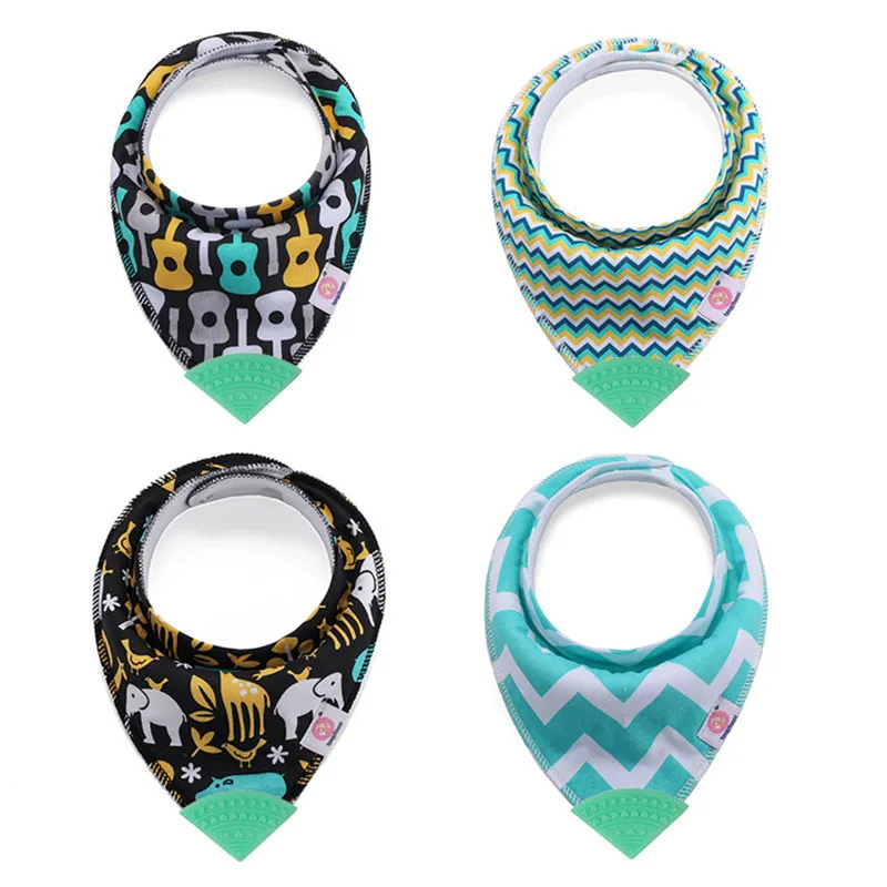 Детские нагрудники с прорезывателем детские вещи треугольный нагрудник