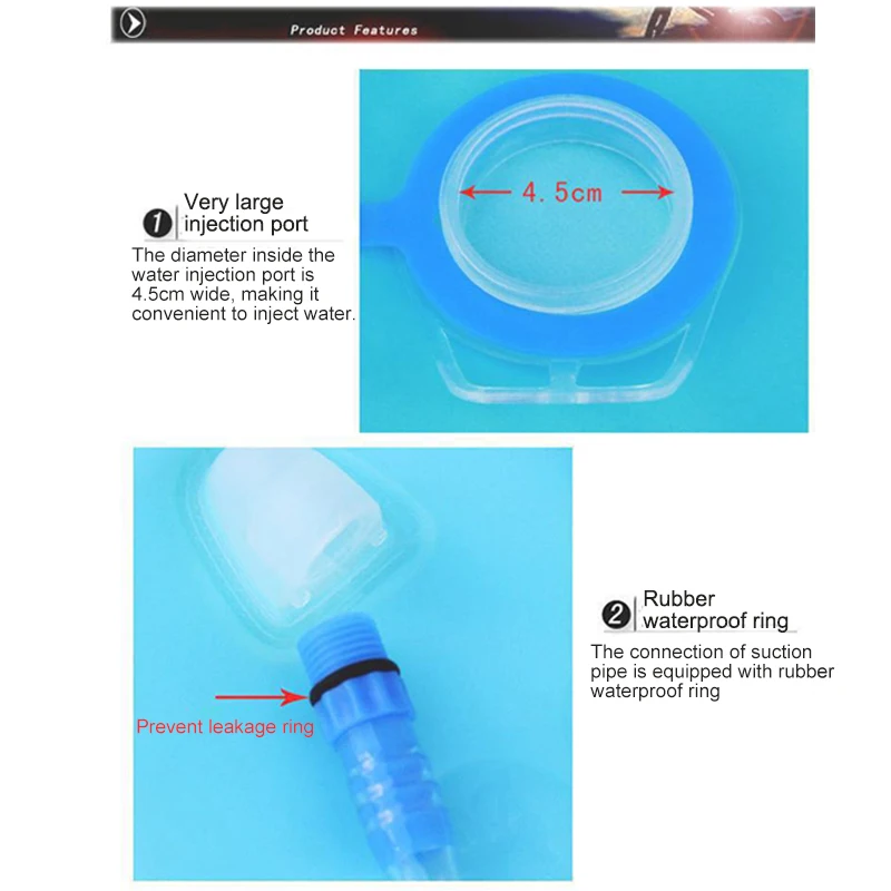 

2L Leak-Proof Running Cycling Hydration Vest Backpack Drinking Bag Water Reservoir Water Bladder Hydration Pack Storage Bag