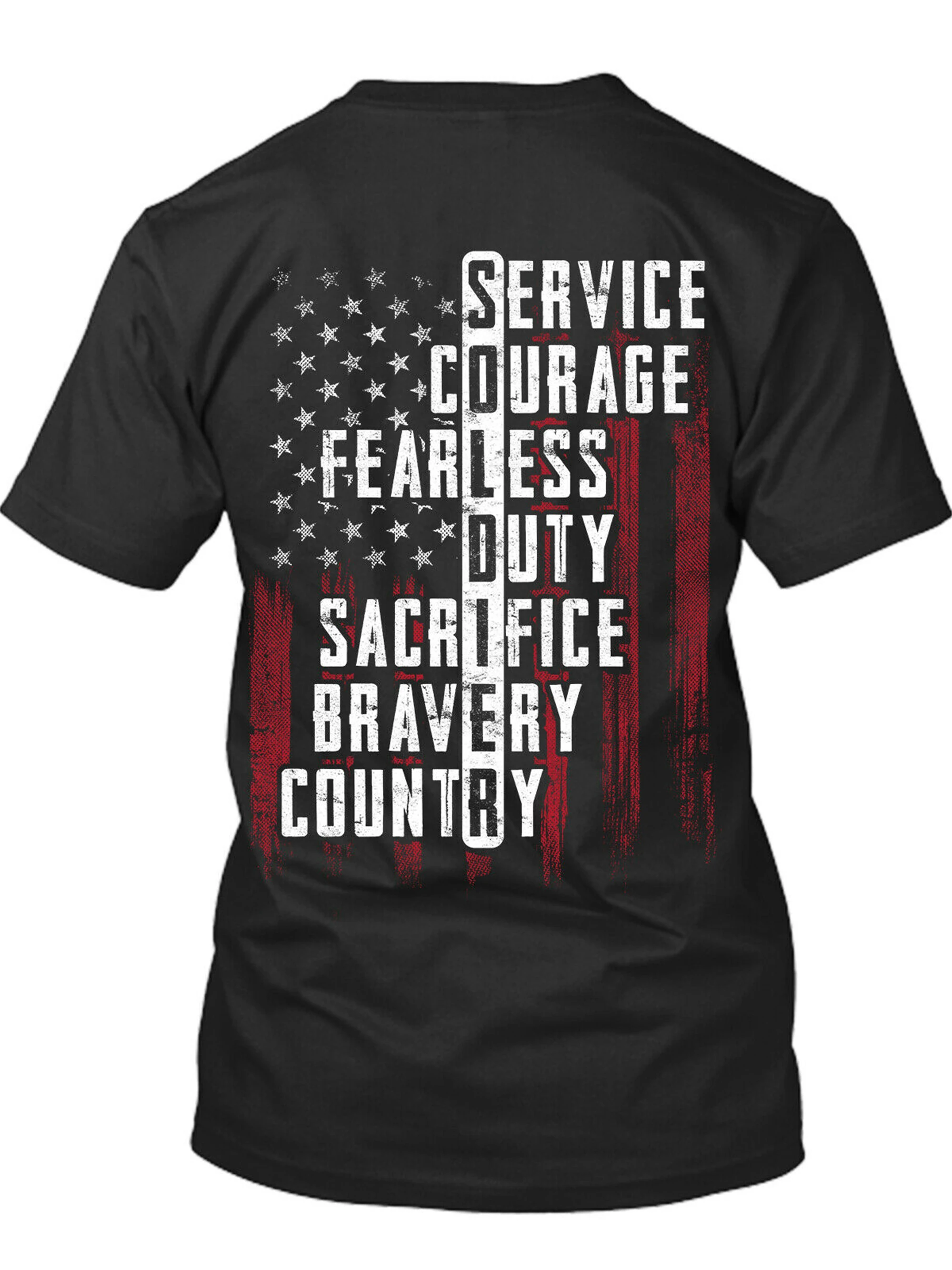 Футболка с патриотическим солдатом службы смелости и свободы Винтажная футболка