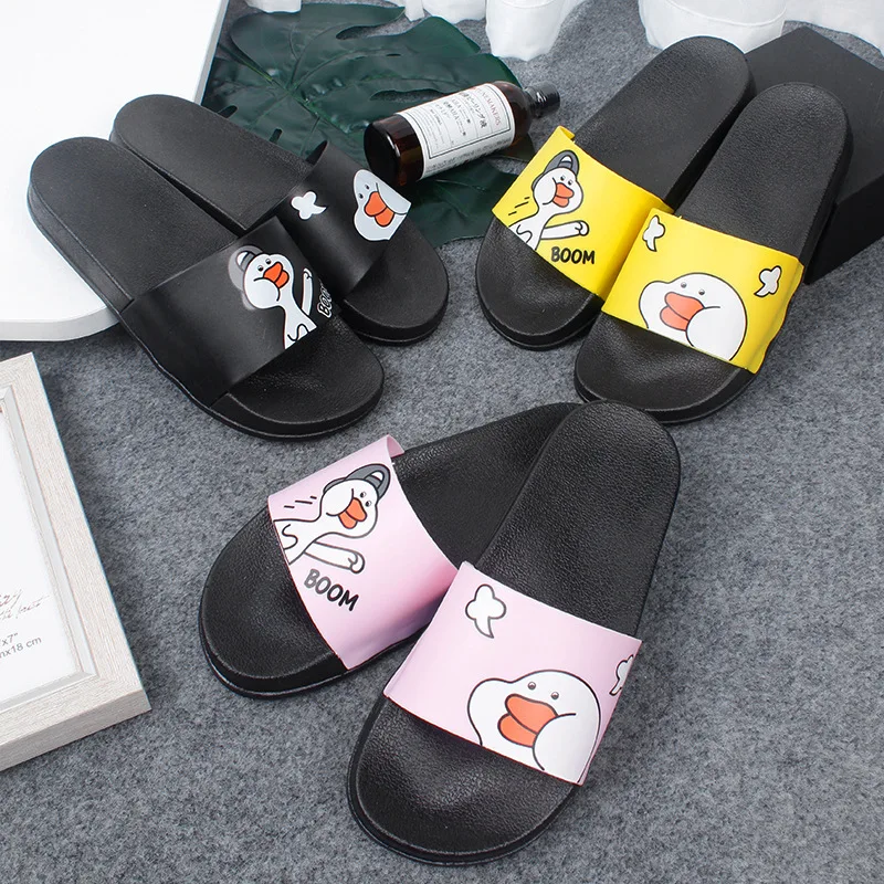 Новинка 2020 года Милые летние тапочки Тапочки с утками из мультфильма Домашняя