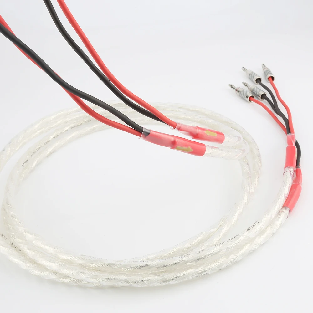 Высококачественный аудиокраст AS220 одна пара Hi-Fi посеребренный кабель динамика